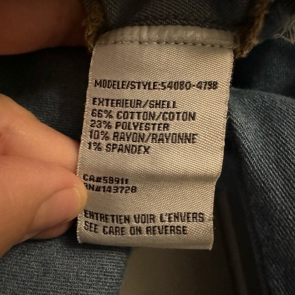 Tribal Jeans Women’s XL Cropped Jean Jacket w Stretch & Snap Button Closure - Picture 5 of 9